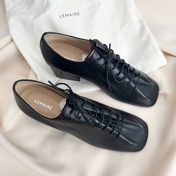 Never Worn! Lemaire 55mm Souris Classic Derbies in Black, size 39 (Fits like 38) - Picture 5 of 7